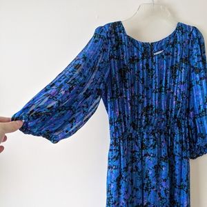 VINTAGE silk union made midi dress